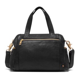 DEPECHE - MEDIUM TASKE MED GULD TRIM 23X26 CM | SORT
