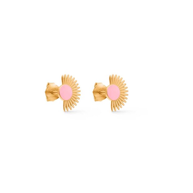 ENAMEL COPENHAGEN - SOLEIL STUD FORGYLDT M/ROSE