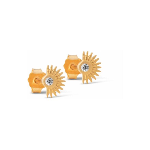 Billede af Petite Soleil Stud | Forgyldt Fra Enamel Copenhagen