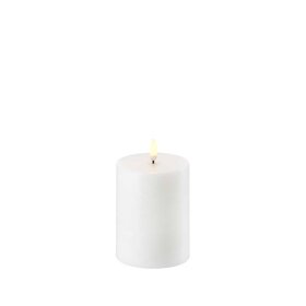 UYUNI - PILLAR CANDLE 7,8 X10CM | HVID