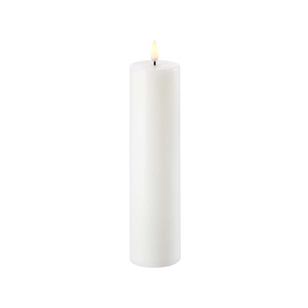 UYUNI PILLAR CANDLE 5,8 X 25 CM HVID Stokværk