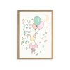 MOUSE & PEN - A3 PLAKAT 29X42 CM | FLY ME TO THE MOON GIRL