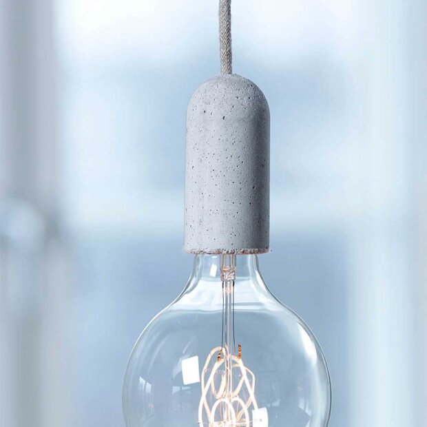 NUD COLLECTION - BASE CONCRETE M LEDNING | PEWTER
