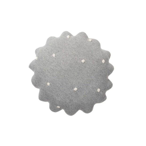 Billede af Biscuit Rund Pude Ø25 Cm | Grå Fra Lorena Canals