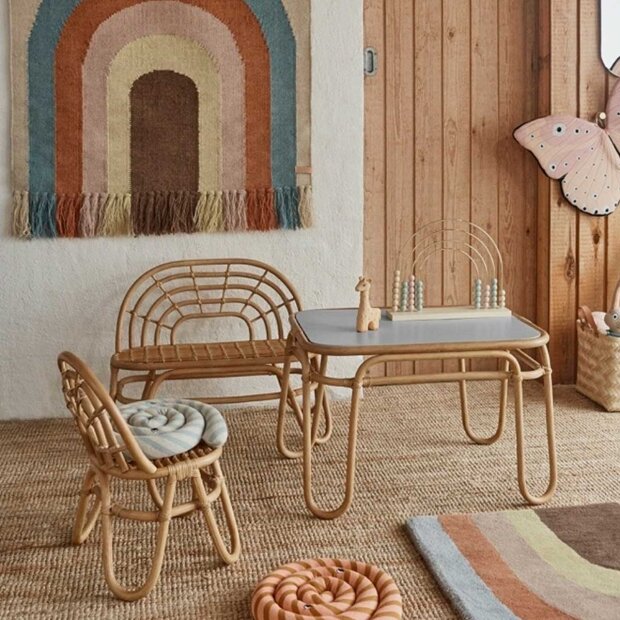 OY OY LIVING DESIGN - REGNBUE LILLE STOL I BAMBUS - H52 CM