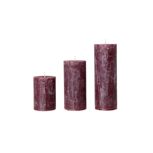 COZY LIVING - RUSTIC CANDLE 7X20 - 75 TIMER | GRAPE
