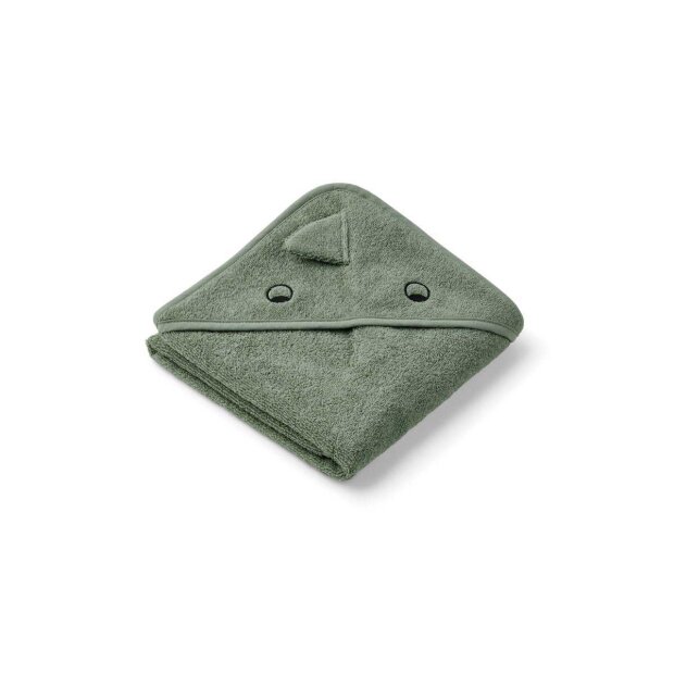 LIEWOOD - ALBERT HÅNDKLÆDE M HÆTTE | GRØN DINO