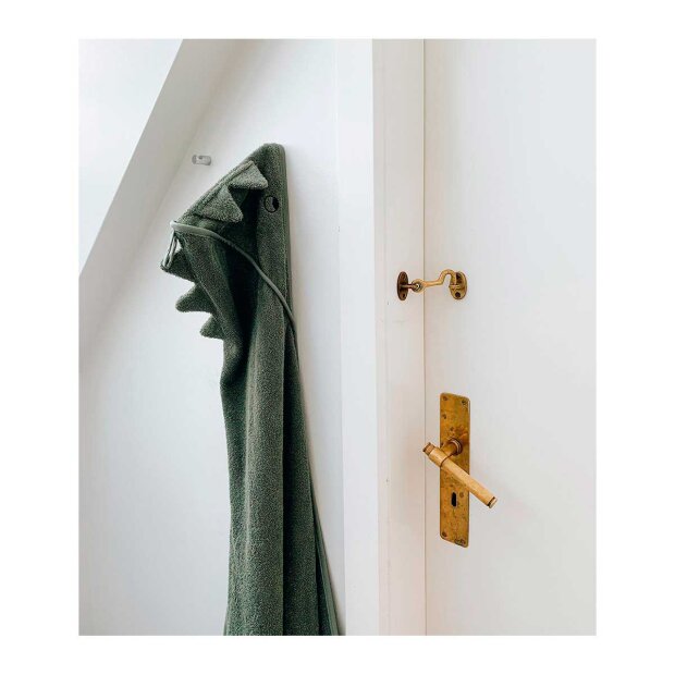 LIEWOOD - ALBERT HÅNDKLÆDE M HÆTTE | GRØN DINO