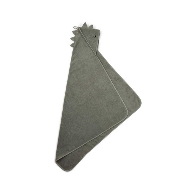 LIEWOOD - ALBERT HÅNDKLÆDE M HÆTTE | GRØN DINO