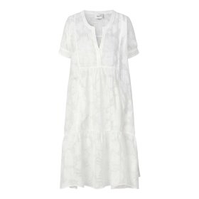 SECOND FEMALE - MILA SS MIDI DRESS | HVID SECOND FEMALE - MILA SS MIDI DRESS | HVID