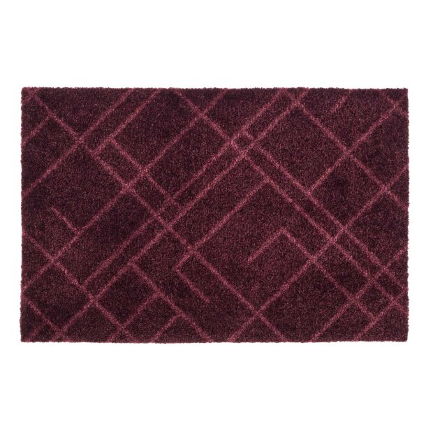 TICA COPENHAGEN - DØRMÅTTE LINES 40X60 CM | BORDEAUX
