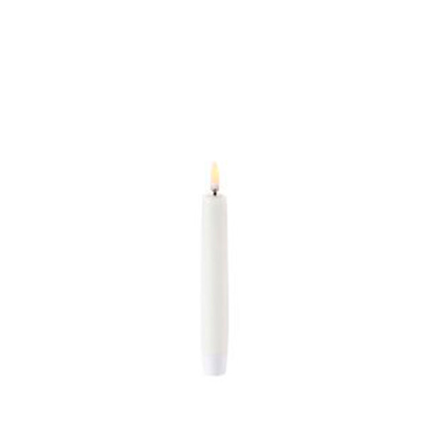 UYUNI LED TAPER CANDLE 2,3X15 CM HVID Stokværk