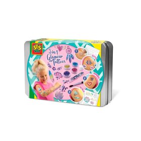 SES CREATIVE - 3 I 1 GLITTER TATOVERINGER