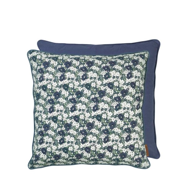 COZY LIVING - COTTON RETRO FLOWER 50X50CM | OCEAN