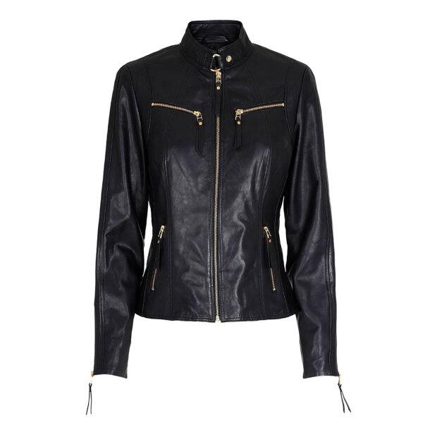 Billede af Biker Jacket | Sort M/guld Fra Btf Cph