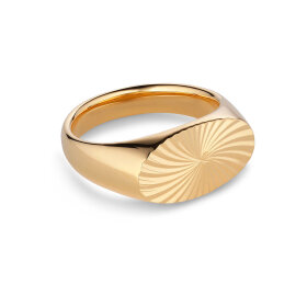 JANE KØNIG - REFLECTION SIGNET RING | FORGYLDT