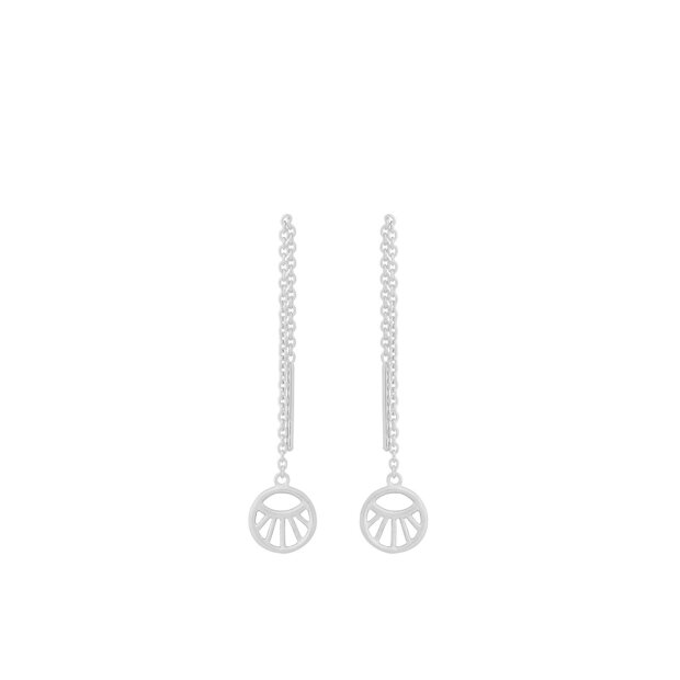 Billede af Small Daylight Earchains 50mm | Sølv Fra Pernille Corydon