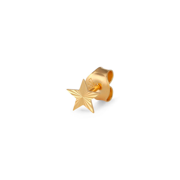 Billede af Reflection Stud Star 1pc | Forgyldt Fra Jane Kønig