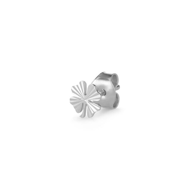 JANE KØNIG - REFLECTION STUD CLOVER 1PC | SØLV