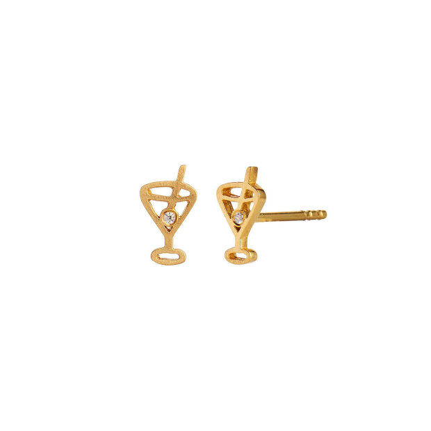 Tres Petit Cocktail Earring | Forgyldt Fra Stine A