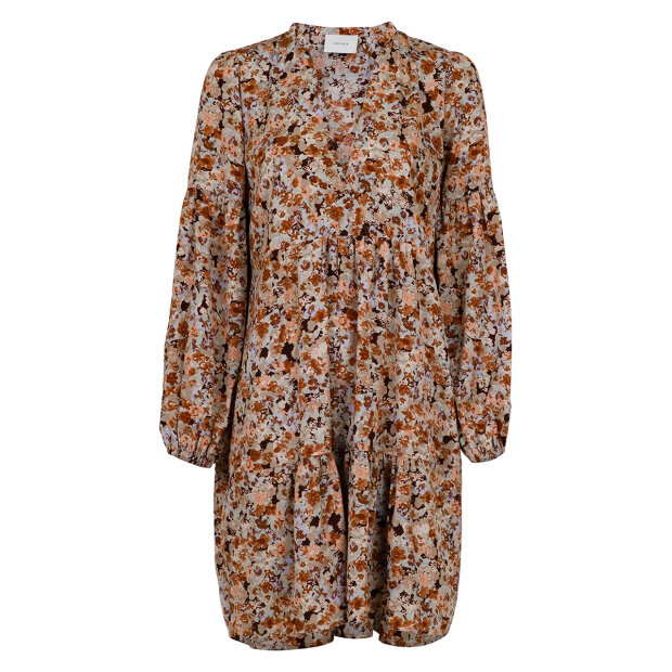 NEO NOIR - MELLY GRAPHIC FLOWER DRESS | DUSTY GREEN