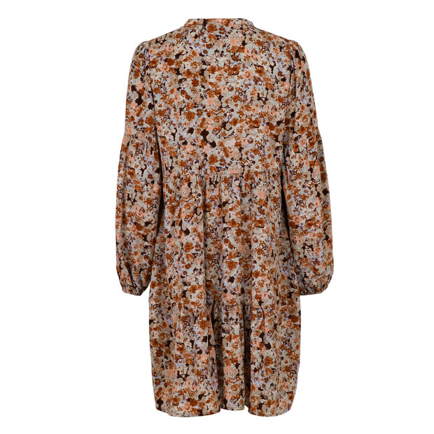 NEO NOIR - MELLY GRAPHIC FLOWER DRESS | DUSTY GREEN
