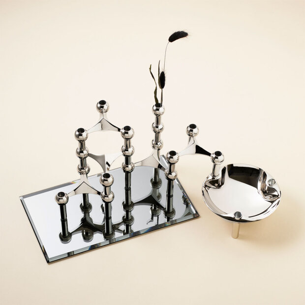 STOFF - GLASPLADE 30X17 CM | SMOKED BLACK