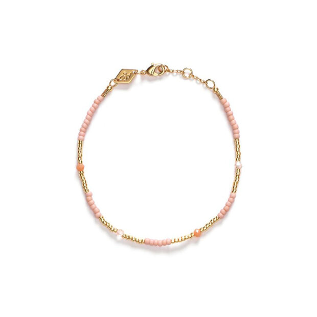 Billede af Clemence Bracelet Forgyldt | Pink Sand Fra Anni Lu