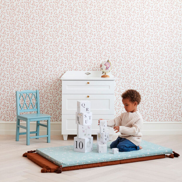 CAM CAM COPENHAGEN - LEGEMADRAS 60X120 CM | WINDFLOWER BLUE