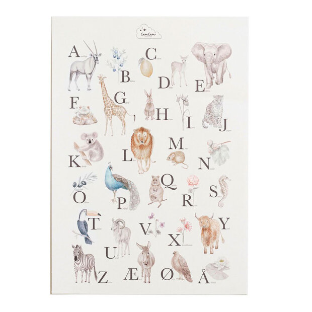 CAM CAM COPENHAGEN - PLAKAT - ALFABET