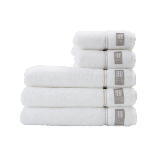 LEXINGTON - HOTEL TOWEL 70X130 CM | WHITE/BEIGE