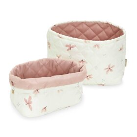 CAM CAM COPENHAGEN - QUILTET OPBEVARINGSKURV - 2 STK | WINDFLOWER CREME
