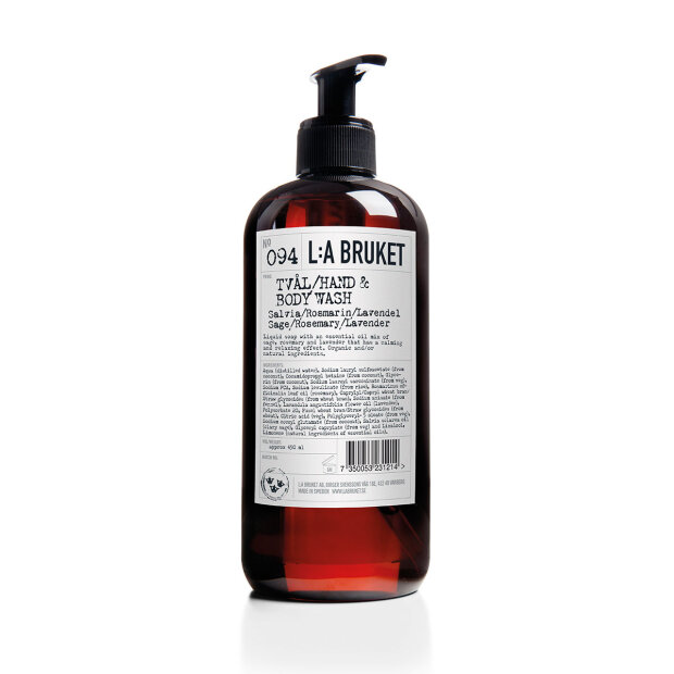 LA BRUKET - HAND/BODY SOAP 450 ML | SALVIE/ROSMARIN/LAVENDEL