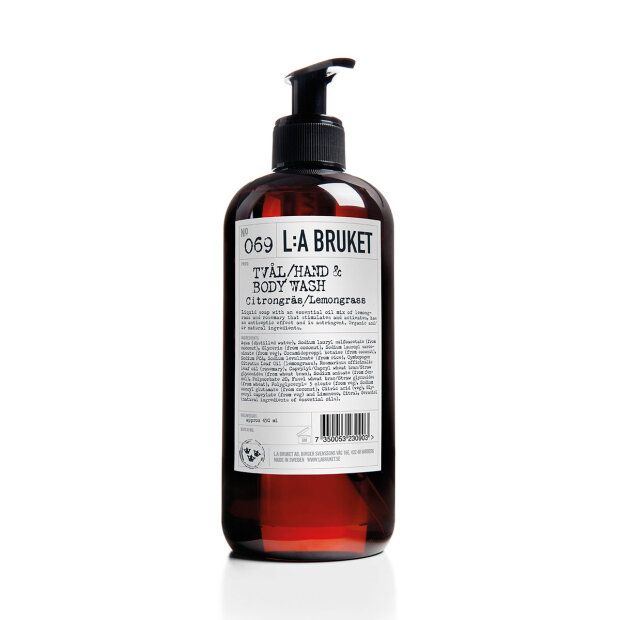 Hand/body Soap 450 Ml | Citrongræs Fra La Bruket