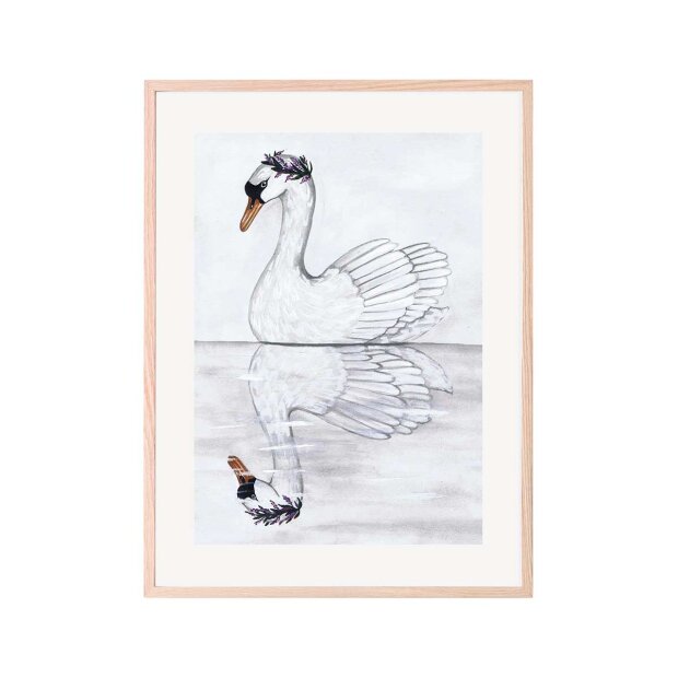 Plakat 30x40 - Swan Reflection Fra Thats Mine