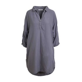 RABENS SALONER - ODA COTTON KAFTAN | GUNMETAL RABENS SALONER - ODA COTTON KAFTAN | GUNMETAL