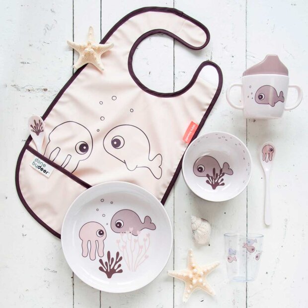 DONE BY DEER - 2-HANDLE SPOUT CUP SEA FRENDS POWDER