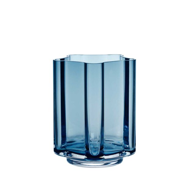 Billede af Funki Light Round Vase 13cm | Blå Fra Louise Roe