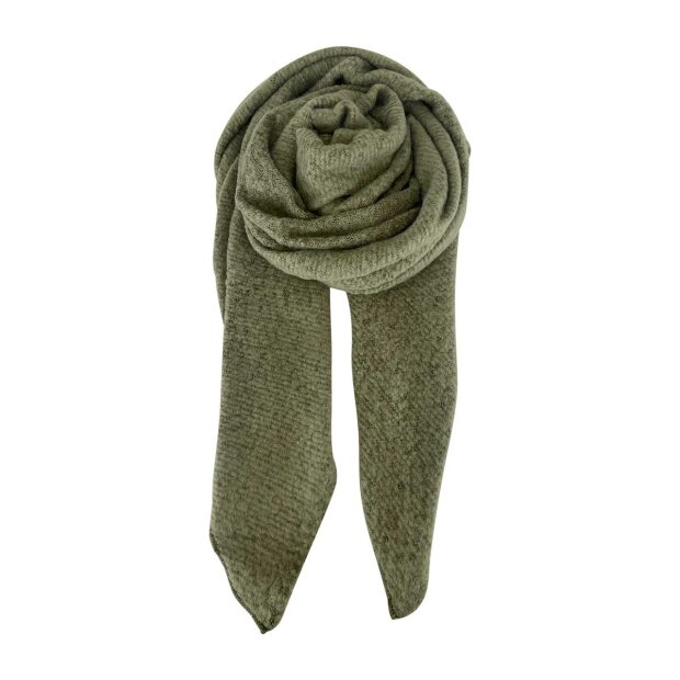 BLACK COLOUR - MARIA STRUCTURE SCARF | ARMY
