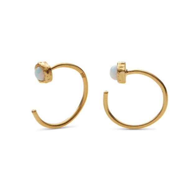 MAANESTEN - MESA OPAL EARRING | FORGYLDT