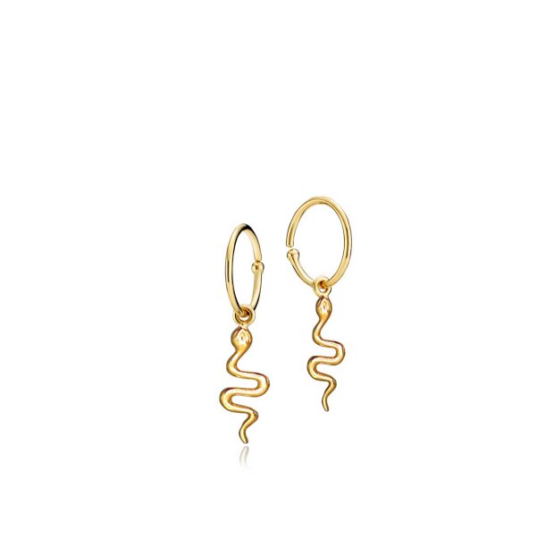 SISTIE SMYKKER - YOUNG ONE SNAKE ØRERINGE | FORGYLDT