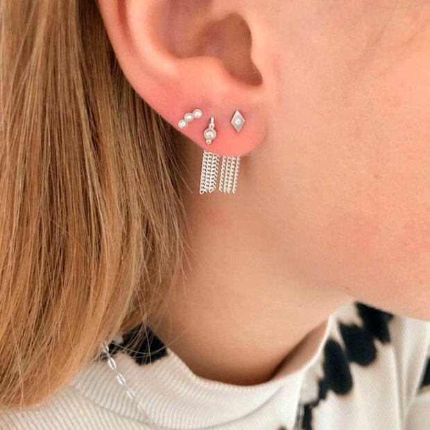 STINE A - THREE DOTS EARRING | SØLV