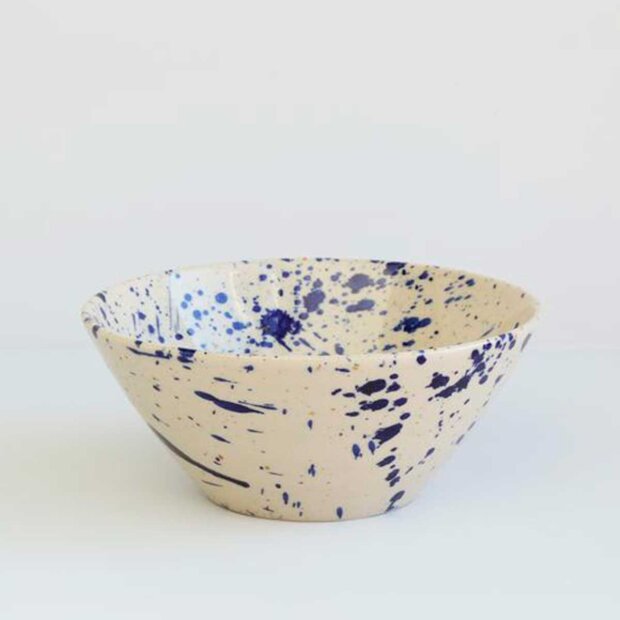 BORNHOLMS KERAMIKFABRIK - SMALL BOWL D14CM | BLUE SPLASH