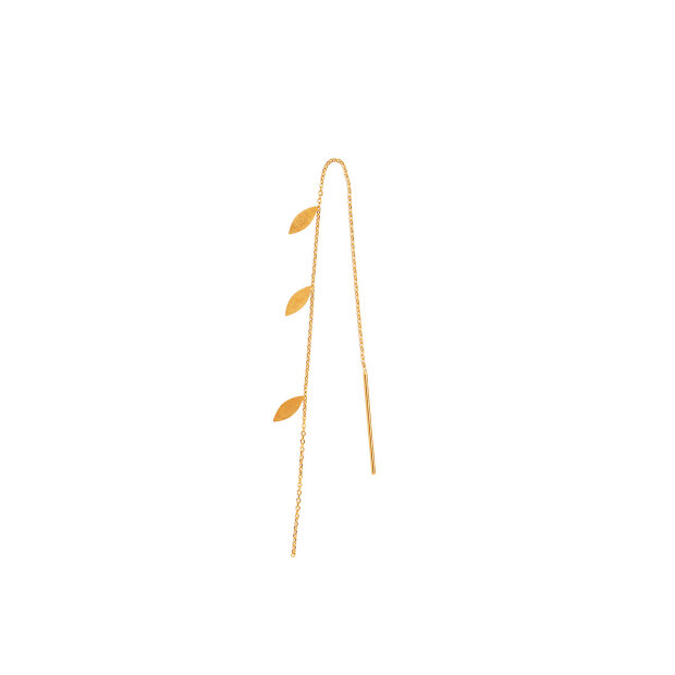 Billede af Three Leaves Earring 1 Stk. | Forgyldt Fra Stine A