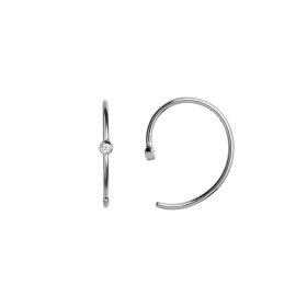 STINE A - ONE DOT OPEN CREOL ØRERING | SØLV