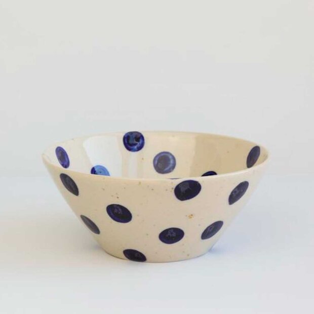 Billede af Small Bowl D14cm | Polka Dot Fra Bornholms Keramikfabrik