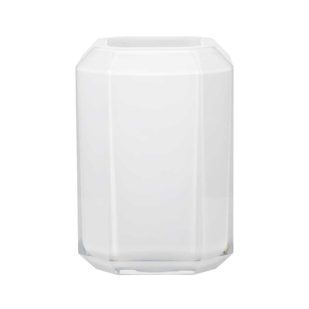 LOUISE ROE - JEWEL VASE H26 CM | OPAL WHITE