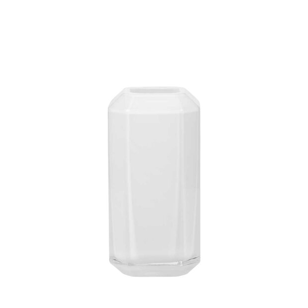 LOUISE ROE - JEWEL VASE H16 CM | OPAL WHITE