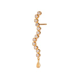 STINE A - MIDNIGHT SPARKLE LONG EARRING | FORGYLDT