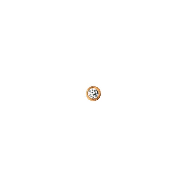 Billede af Big Dot Earring 1 Stk. | Forgyldt Fra Stine A